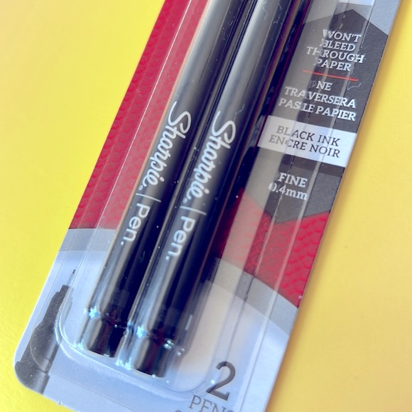 2 pcs Sharpie Pen Stylo 0.4mm Fine Point - Picture 4 of 8